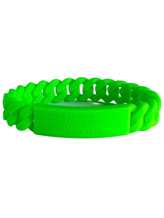Marc By Marc Jacobs Jewelry - Marc By Marc Jacobs Toucan Green Braided Silicone Bracelet Unisex
